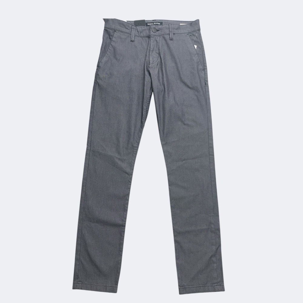Mavi‎ Jeans Mens 29x32 Gray Johnny Slim Leg Stretch Twill Texture Casual Modern